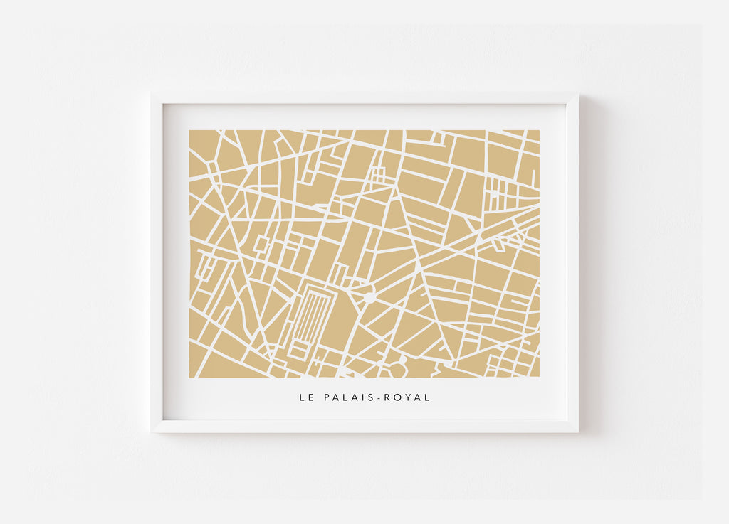 Palais-Royal Map Print – Paris 2nd Arrondissement