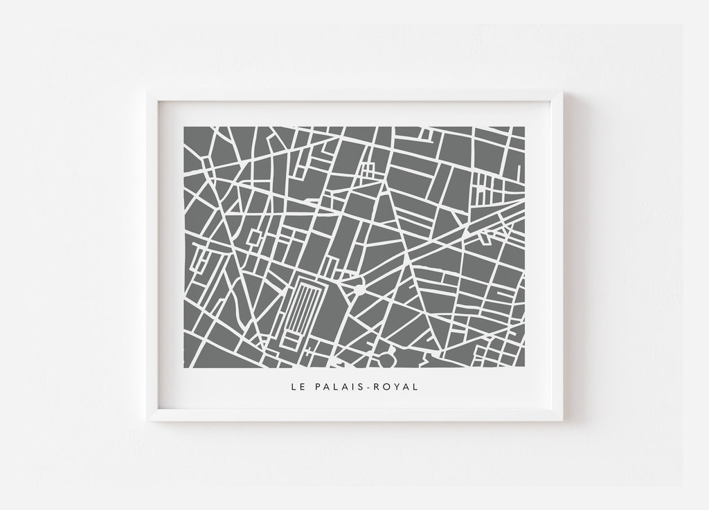 Palais-Royal Map Print – Paris 2nd Arrondissement
