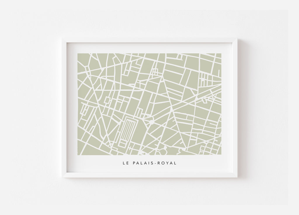 Palais-Royal Map Print – Paris 2nd Arrondissement