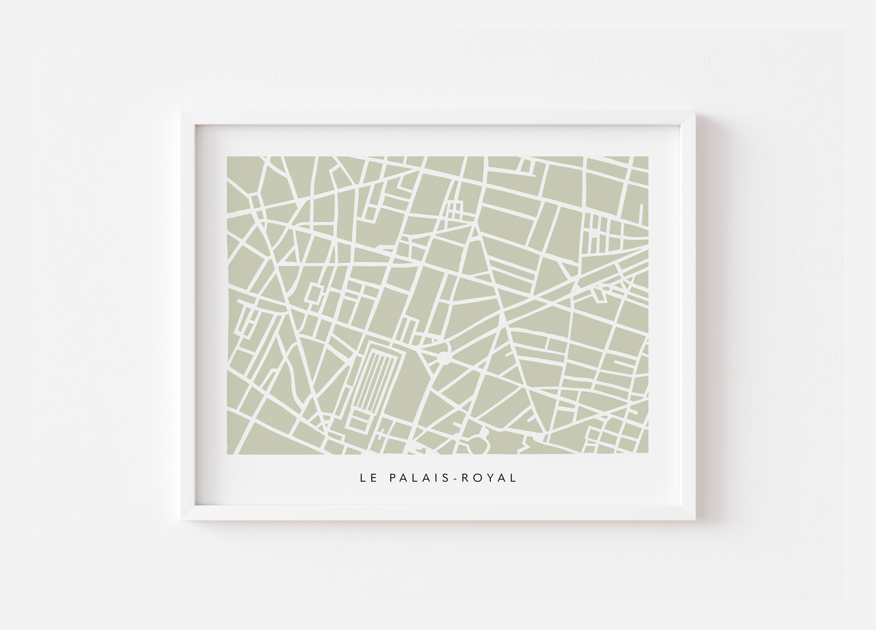 Palais-Royal Map Print – Paris 2nd Arrondissement