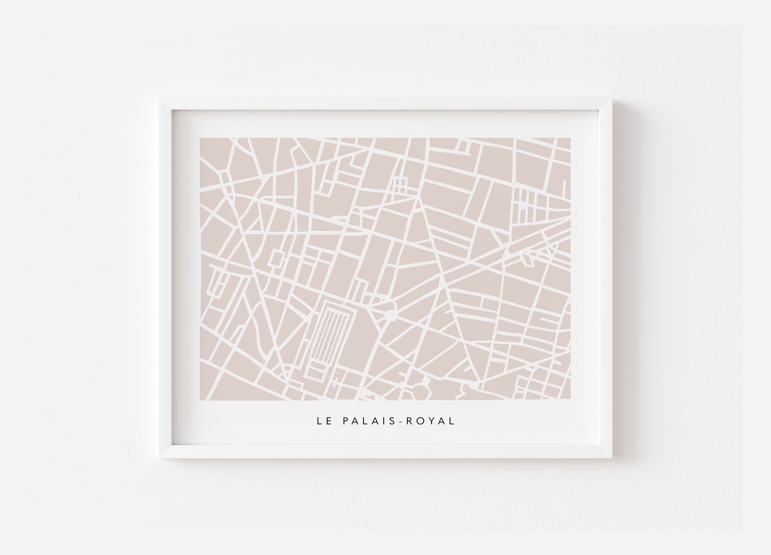 Palais-Royal Map Print – Paris 2nd Arrondissement