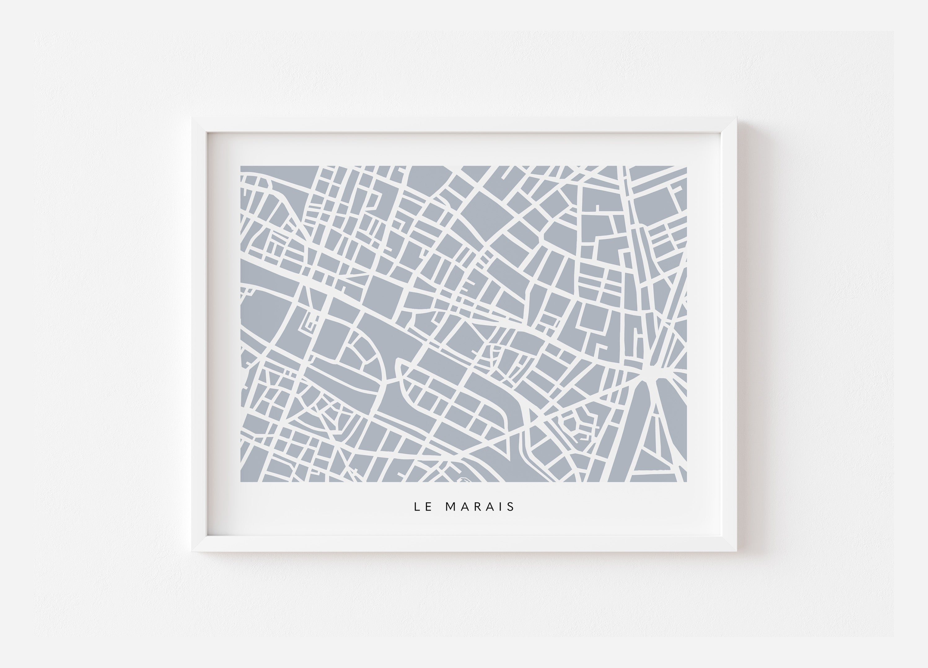 Paris Marais Map Print – 4th Arrondissement