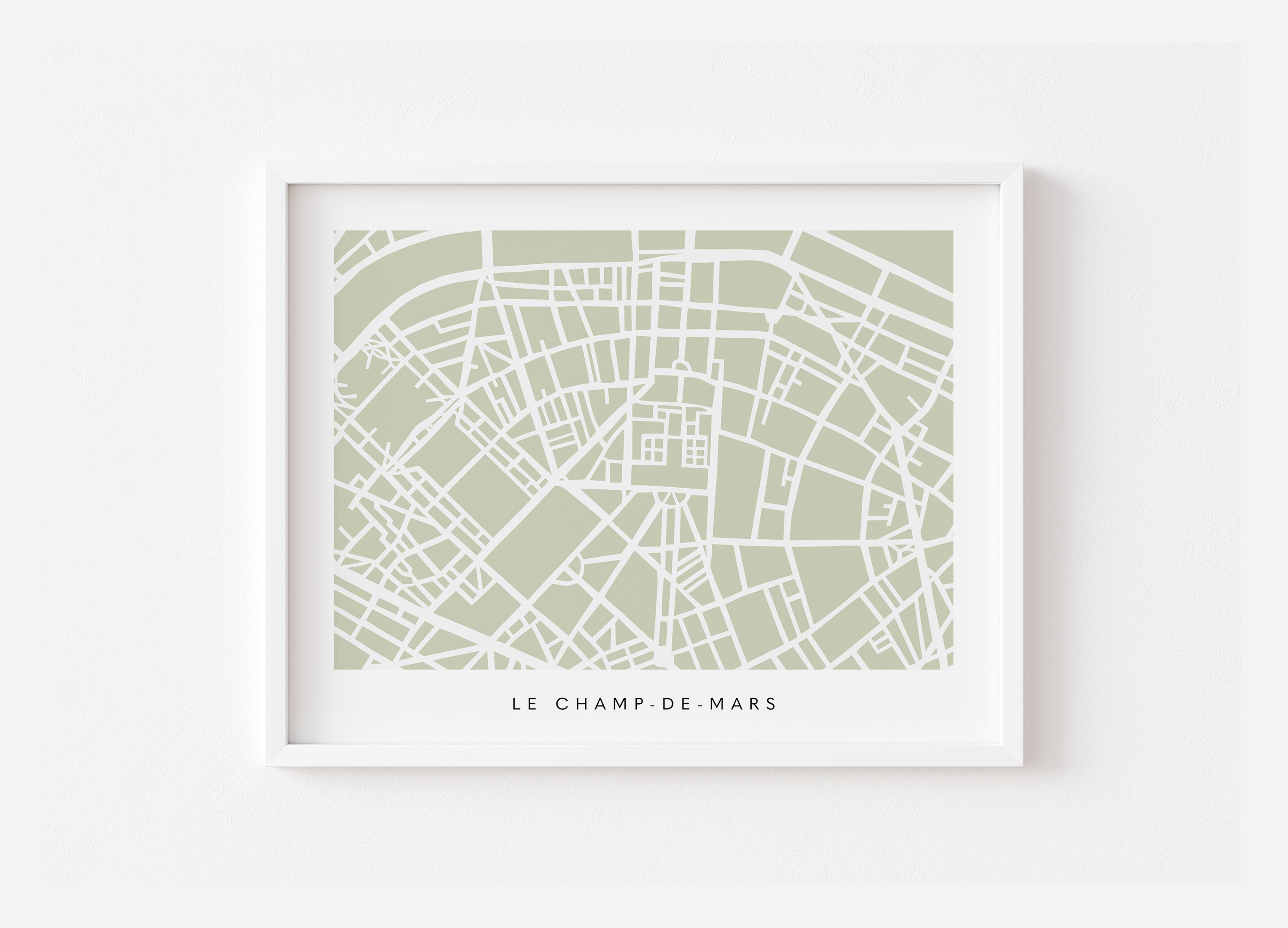 Paris 7th Map Print – Eiffel Tower Wall Art