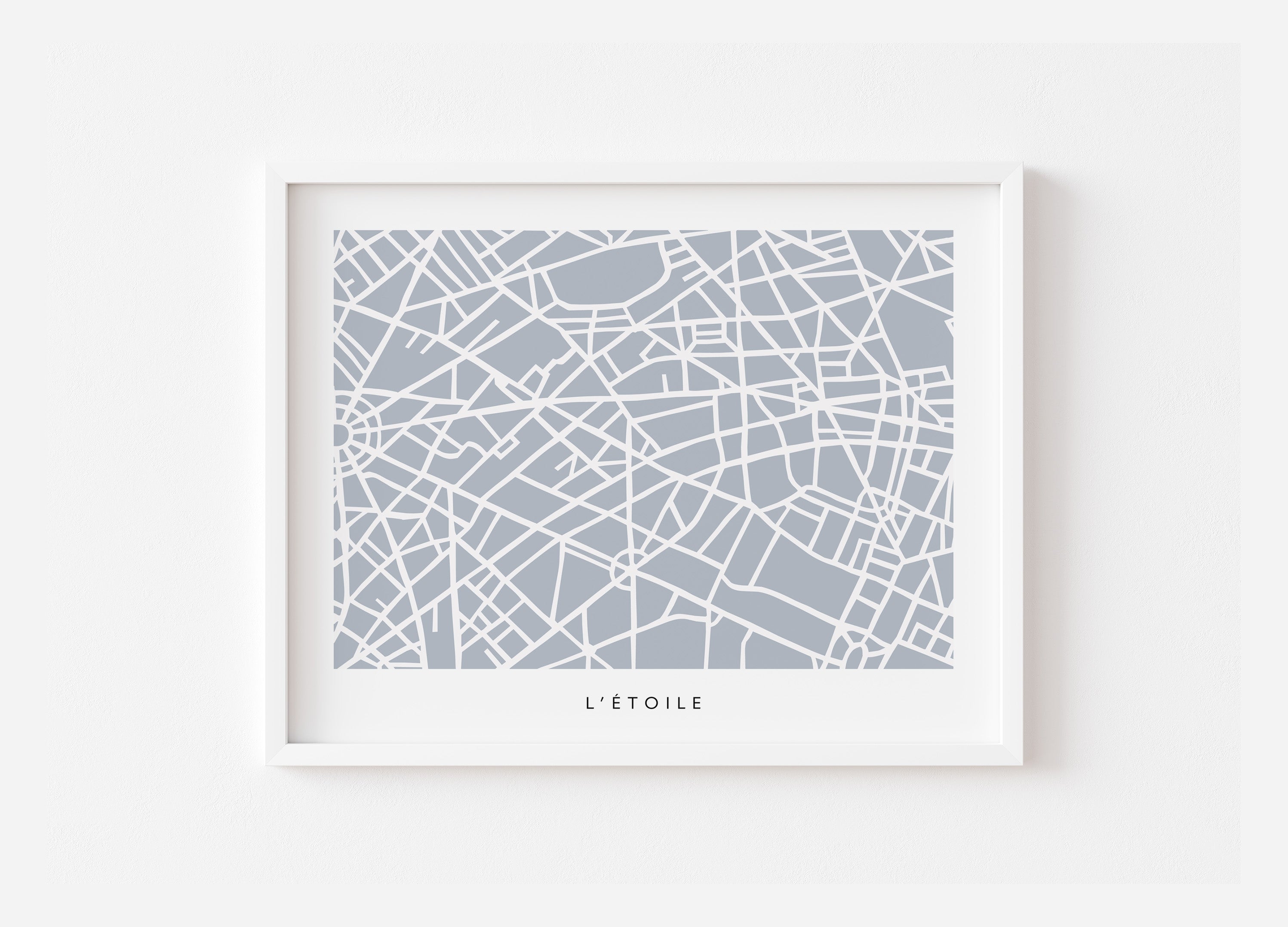 Paris 8th Arrondissement Map Art Print | Champs Élysées, L'Etoile