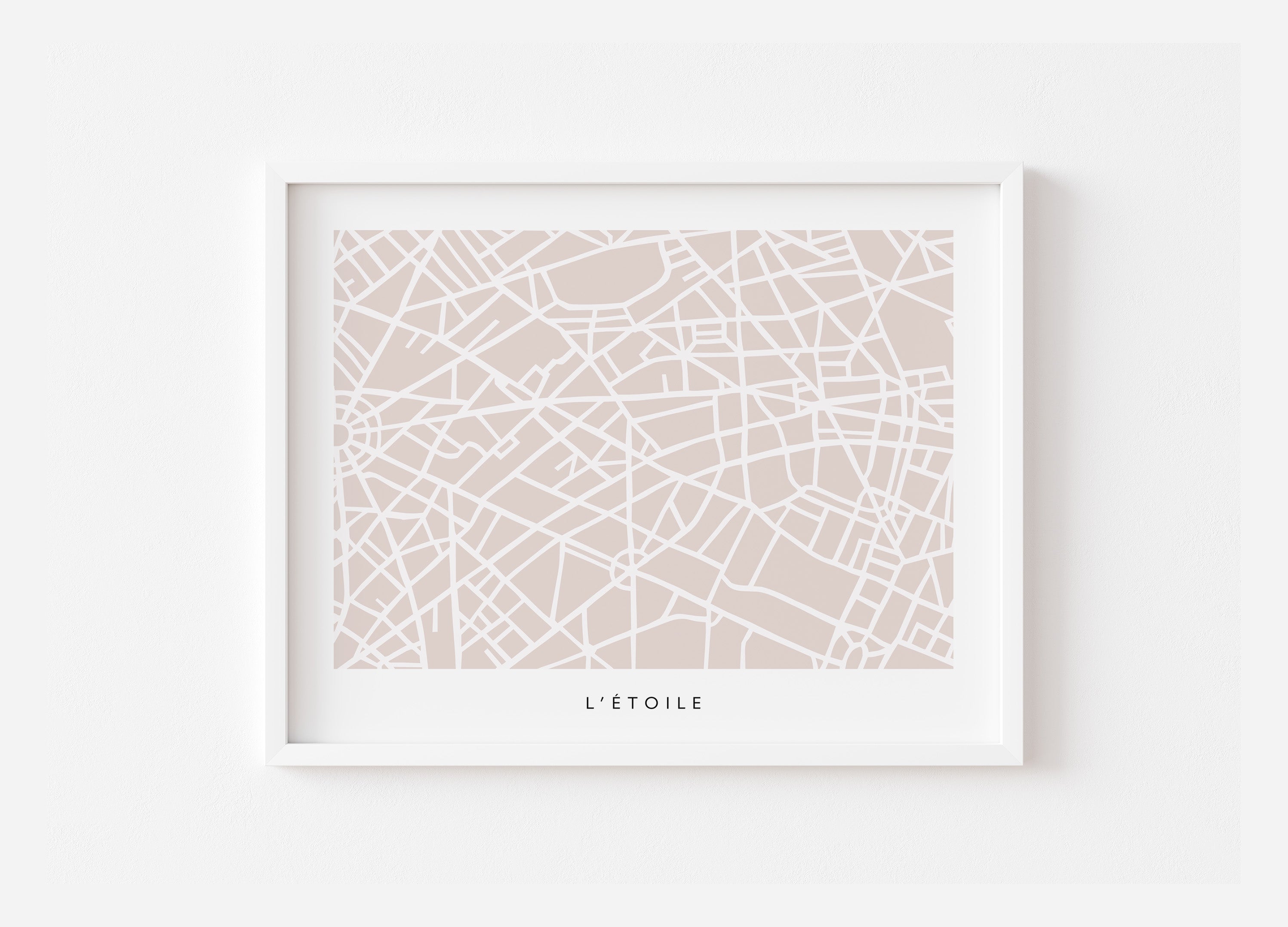 Paris 8th Arrondissement Map Art Print | Champs Élysées, L'Etoile