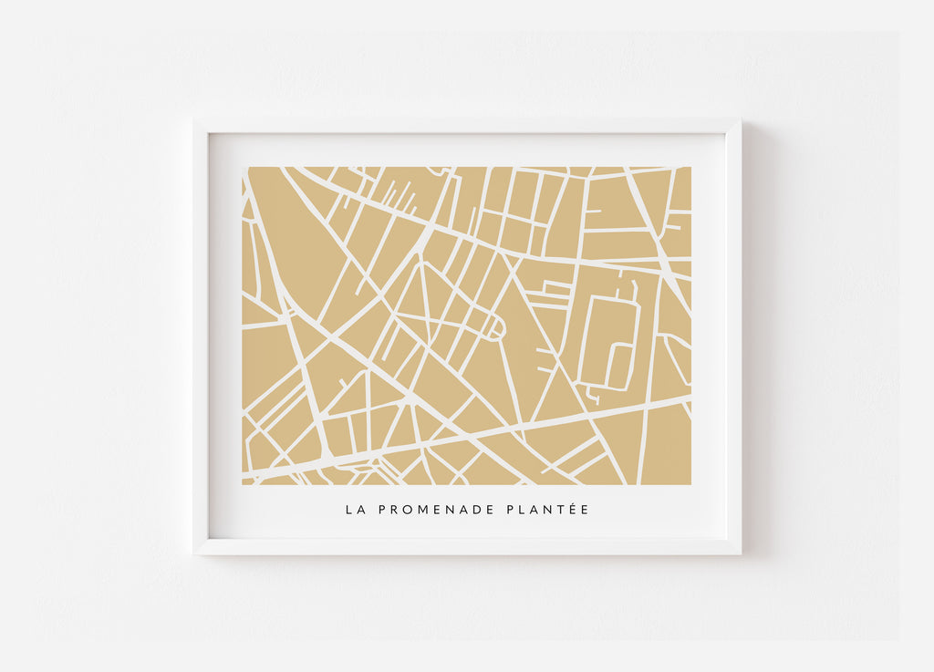 Paris 12th Arrondissement Map Print