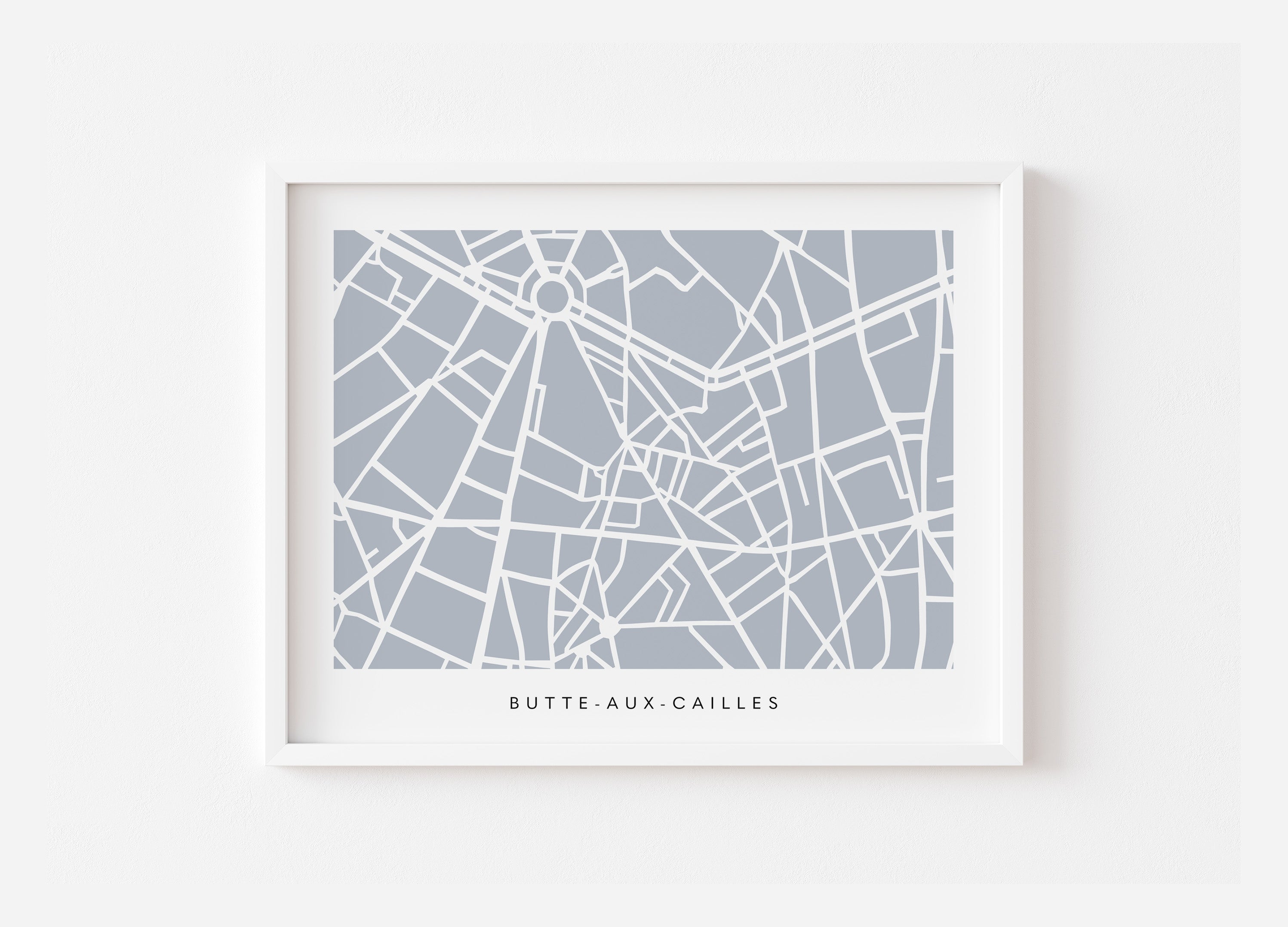 Paris 13th Arrondissement Map – Butte-aux-Cailles Wall Art