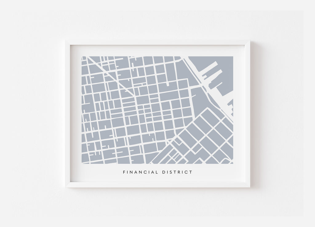 San Francisco FiDi Map Print