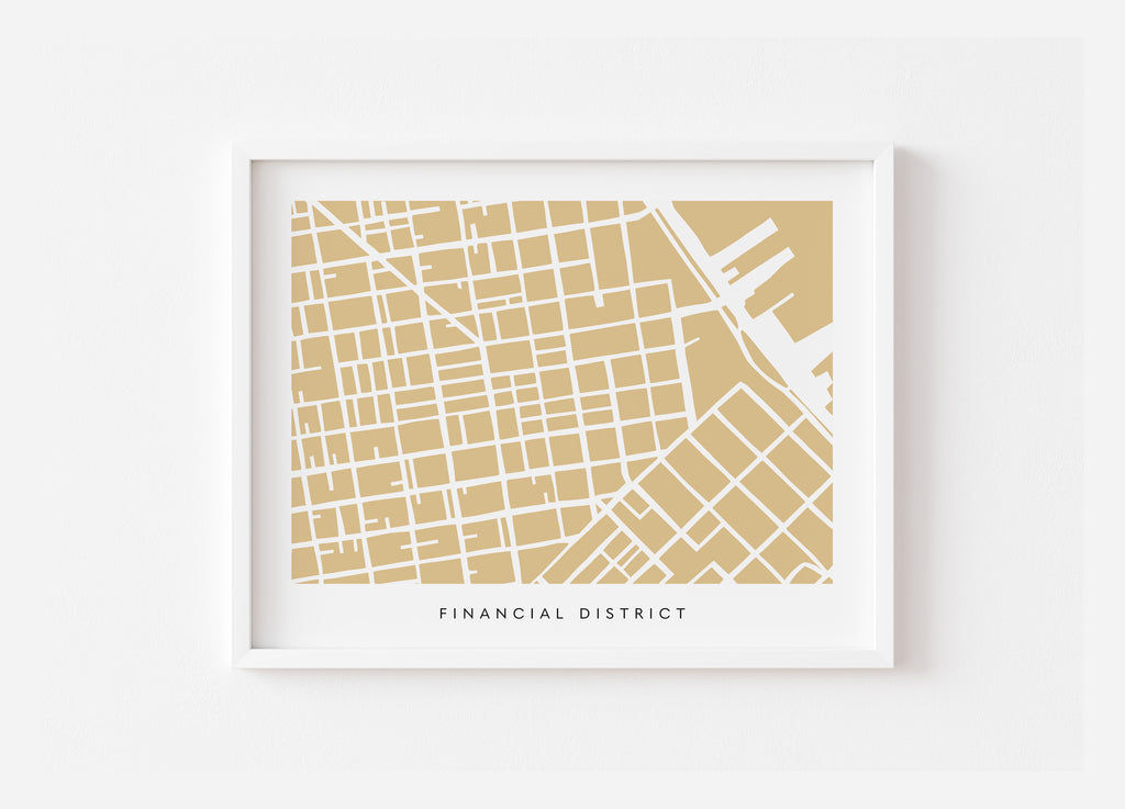 San Francisco FiDi Map Print