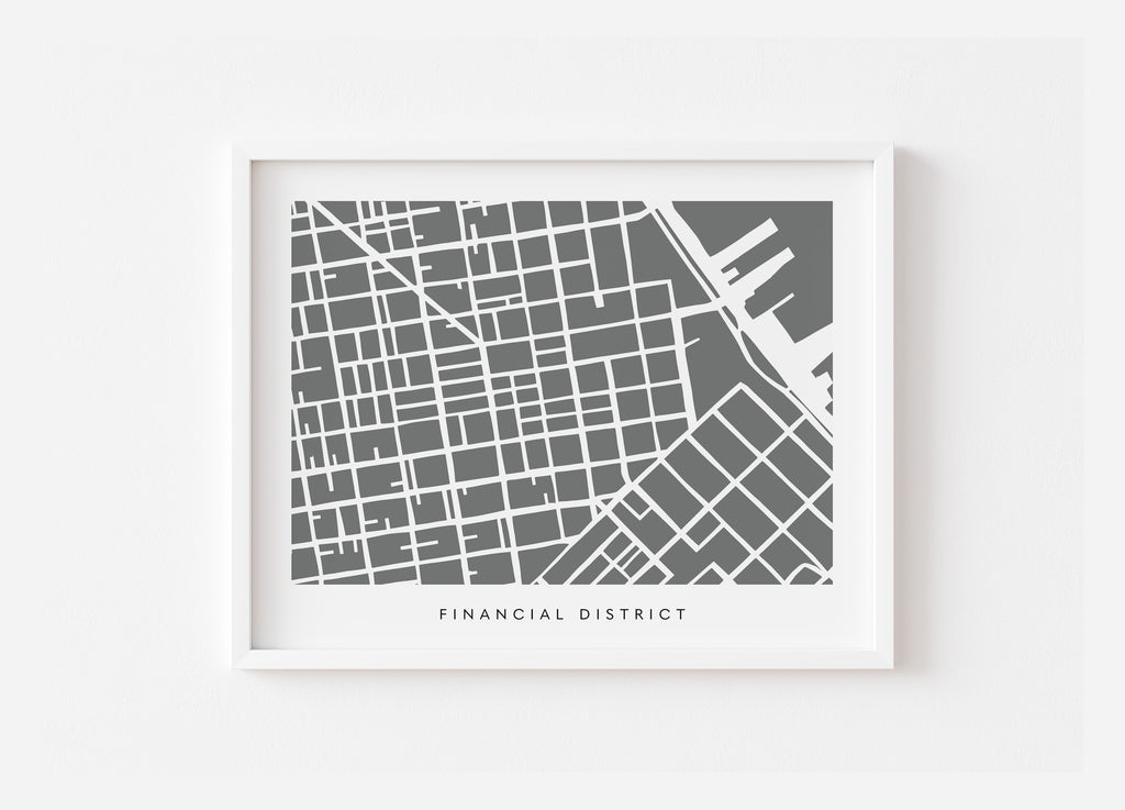 San Francisco FiDi Map Print