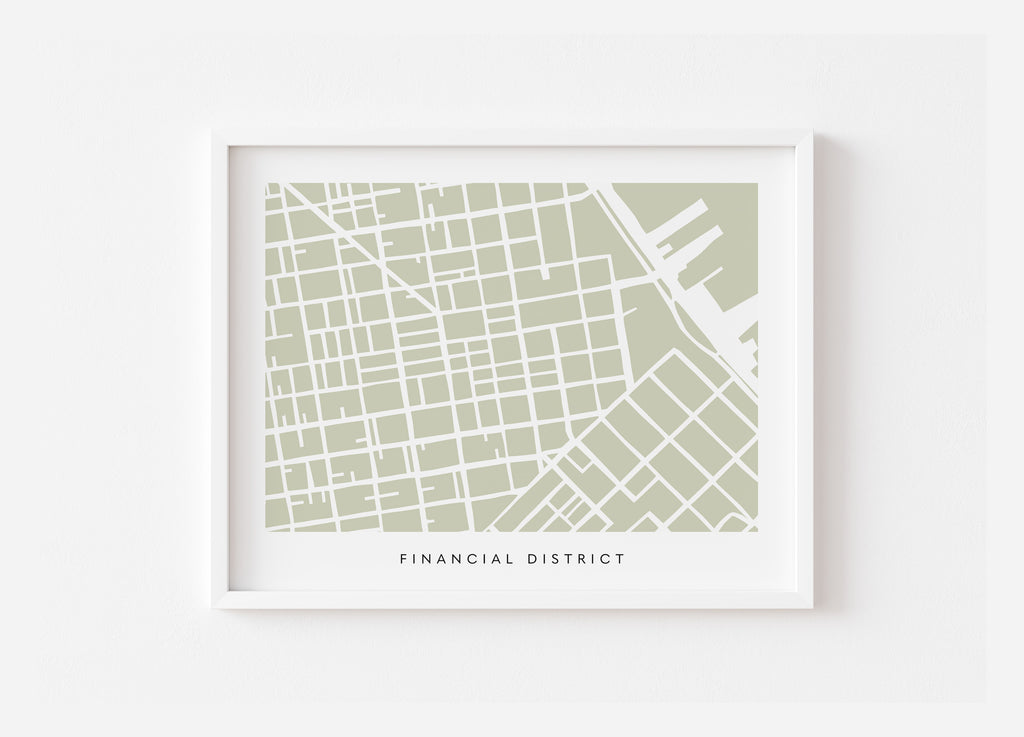 San Francisco FiDi Map Print