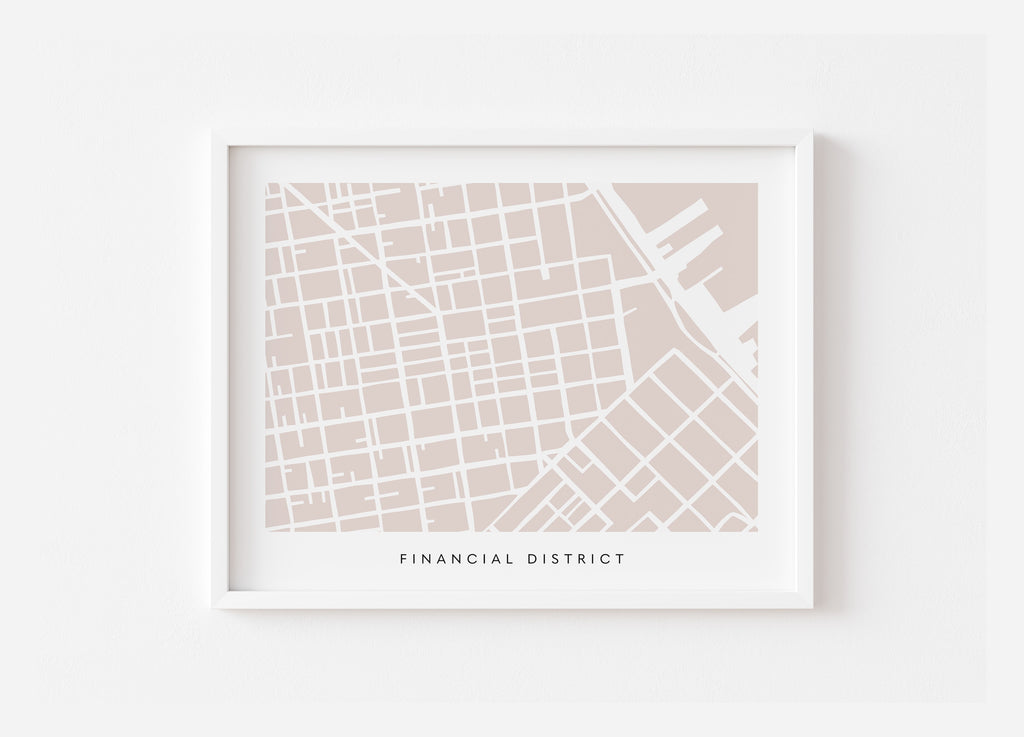 San Francisco FiDi Map Print