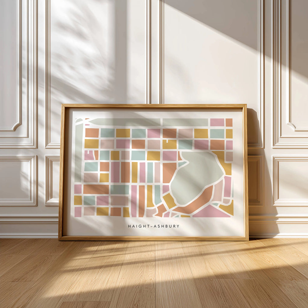 Haight Ashbury San Francisco Art Map