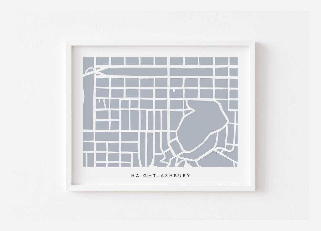 Haight Ashbury San Francisco Art Map