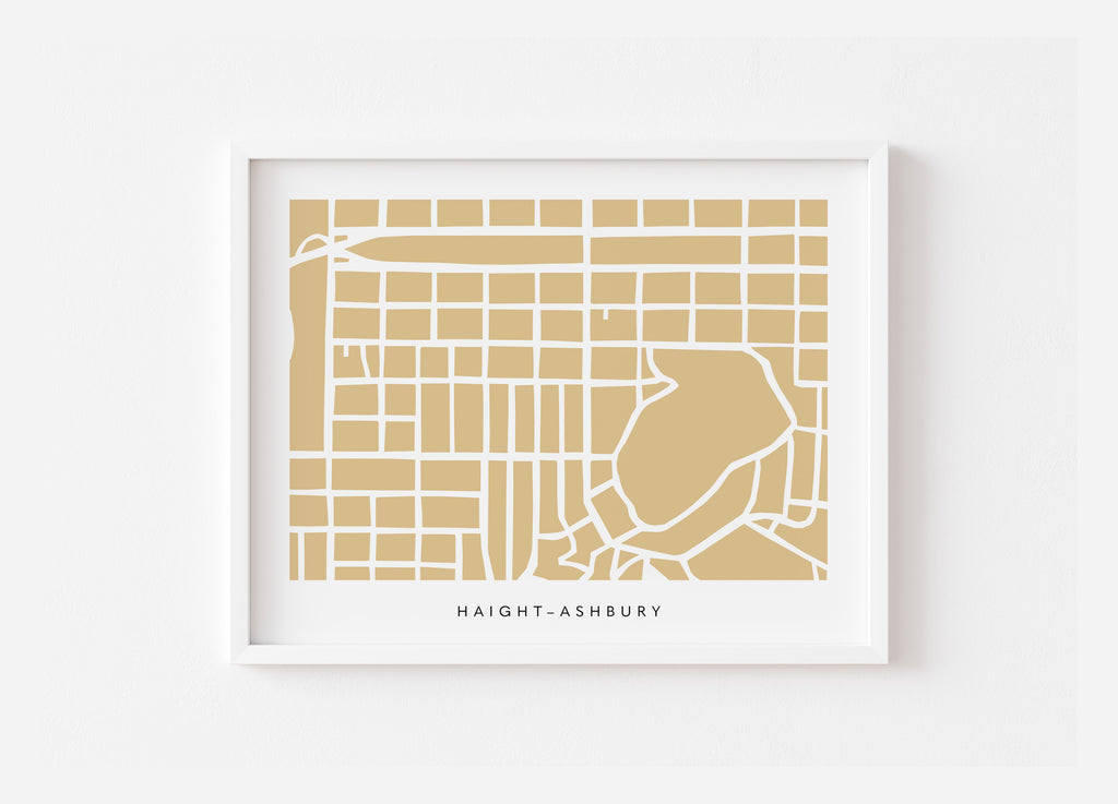 Haight Ashbury San Francisco Art Map