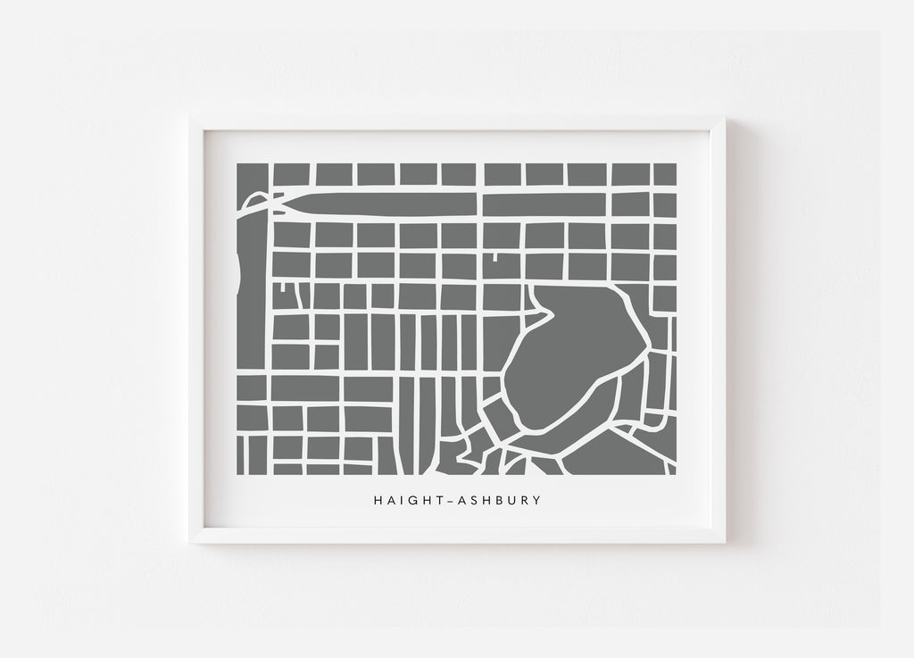 Haight Ashbury San Francisco Art Map