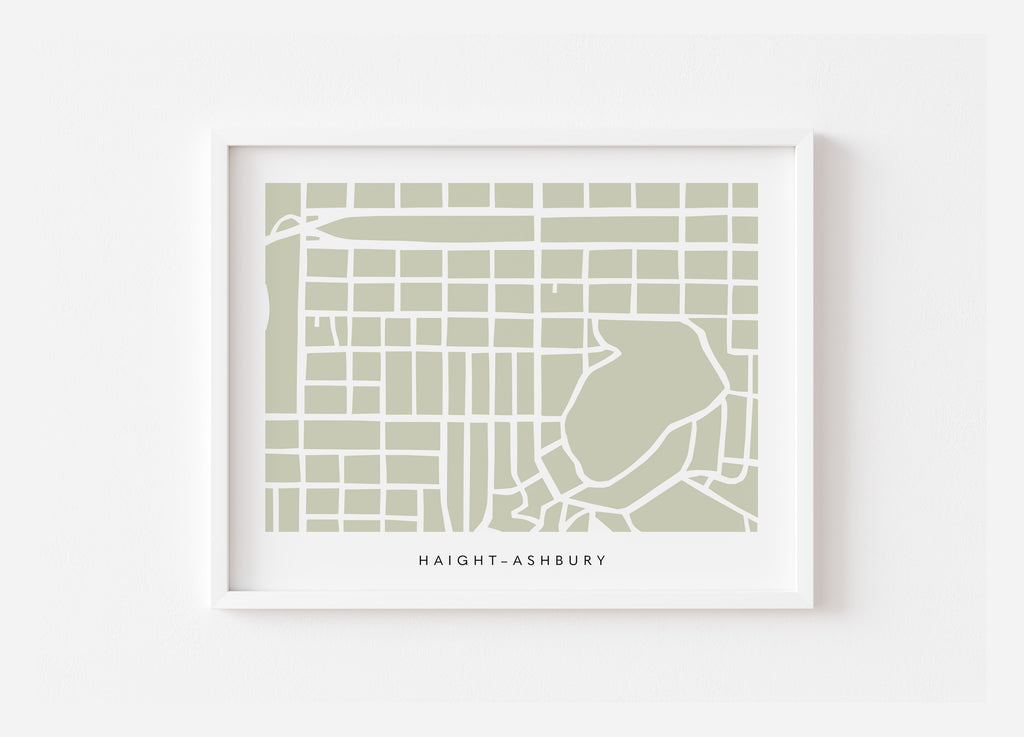 Haight Ashbury San Francisco Art Map