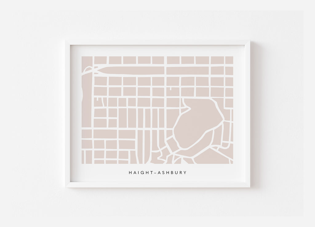 Haight Ashbury San Francisco Art Map