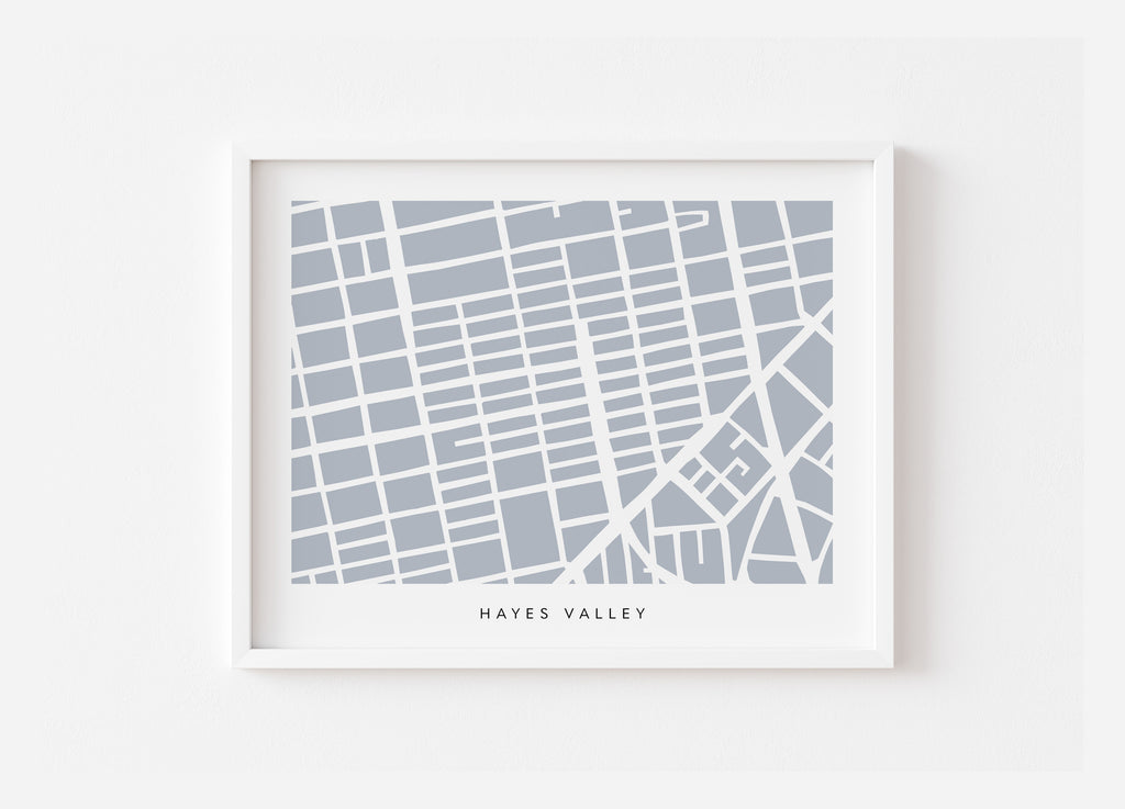 Hayes Valley San Francisco Map Print