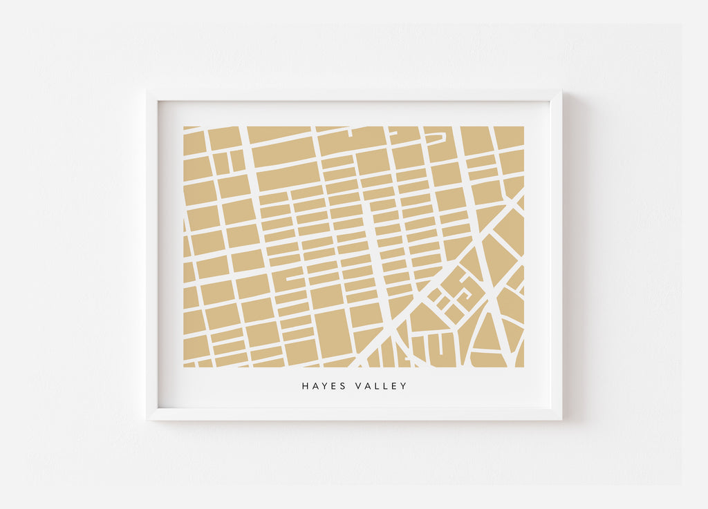 Hayes Valley San Francisco Map Print