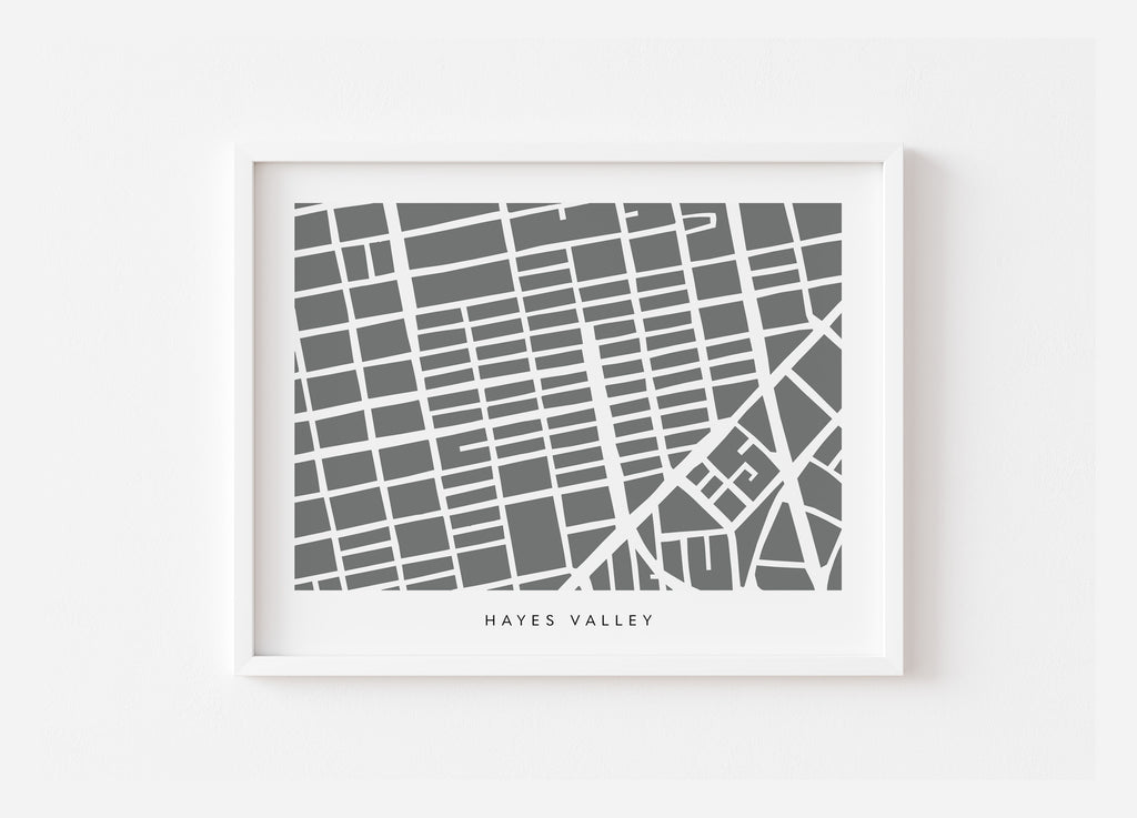 Hayes Valley San Francisco Map Print