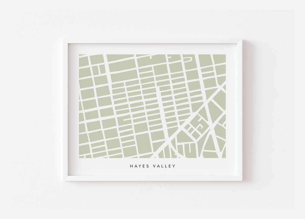 Hayes Valley San Francisco Map Print