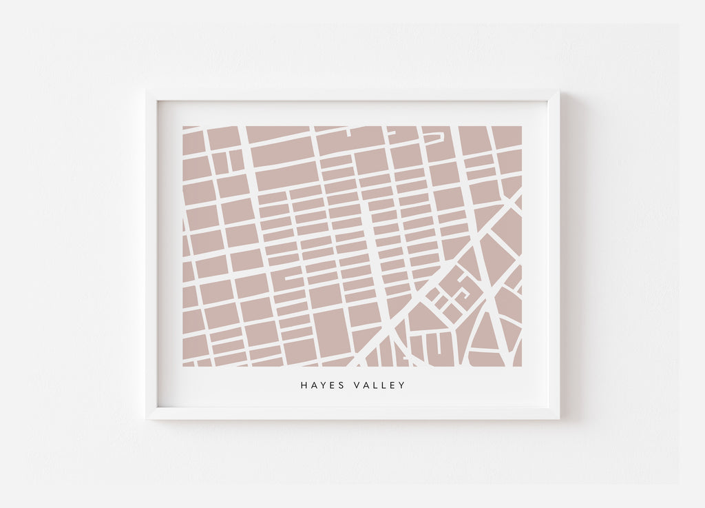 Hayes Valley San Francisco Map Print