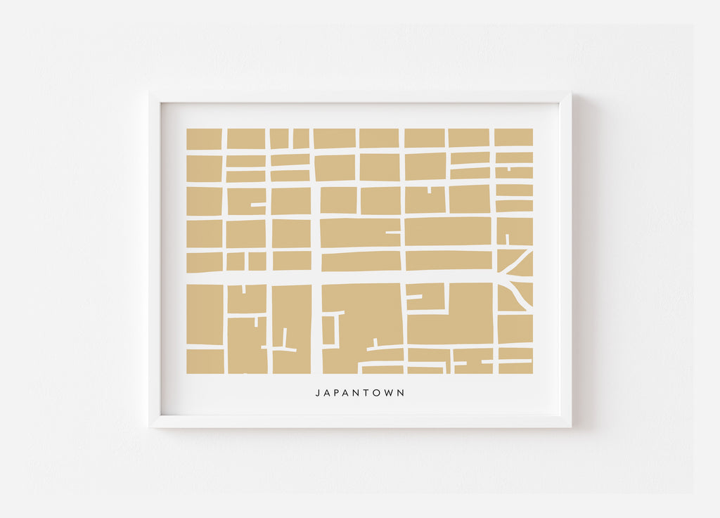 Japantown San Francisco Map Print