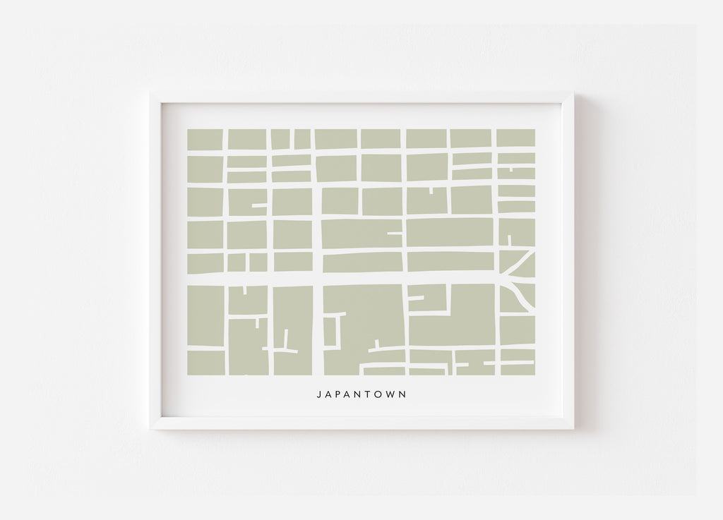 Japantown San Francisco Map Print