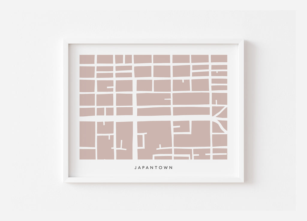 Japantown San Francisco Map Print