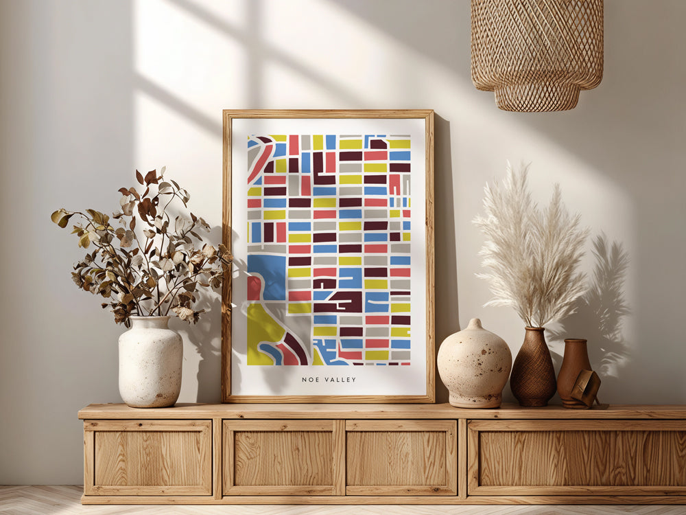 Washington DC Map Print in Cherry Blossom