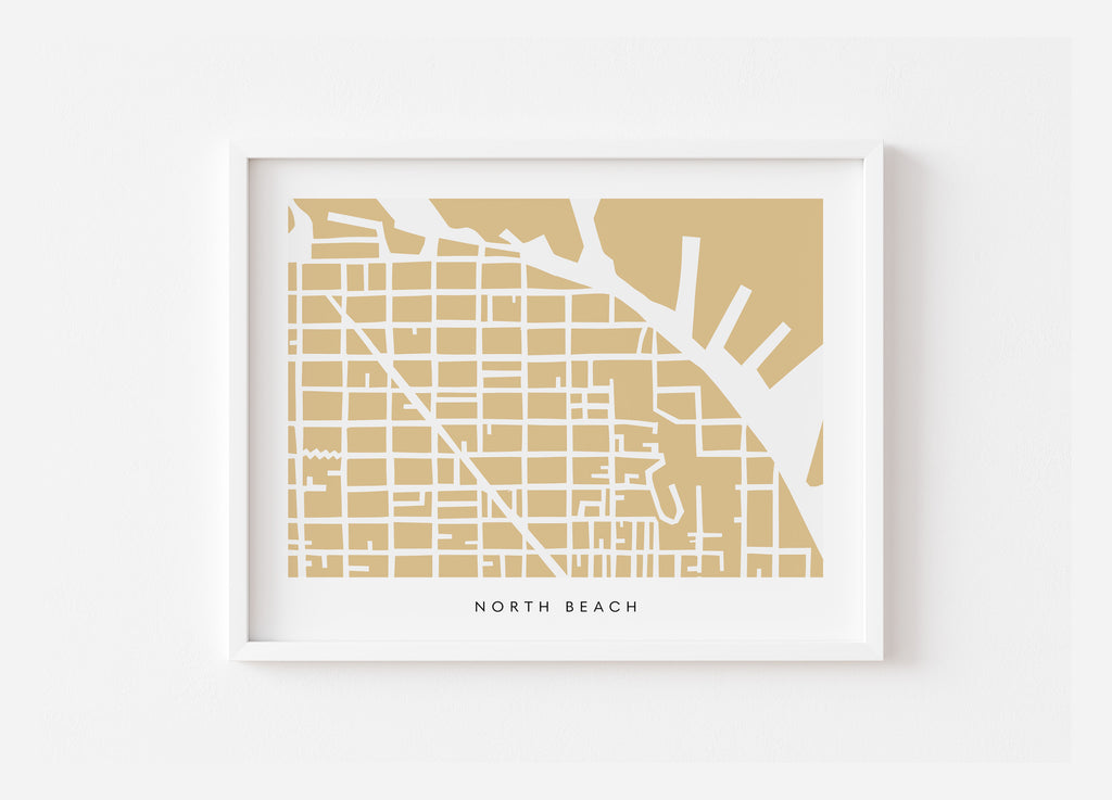 San Francisco North Beach Art Map