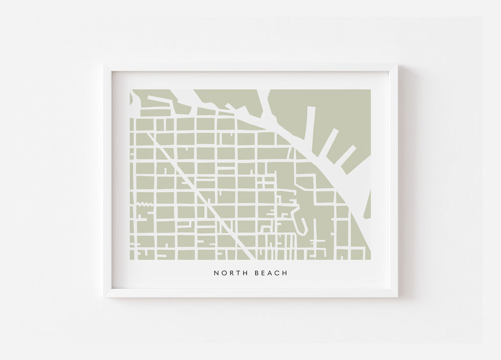 San Francisco North Beach Art Map