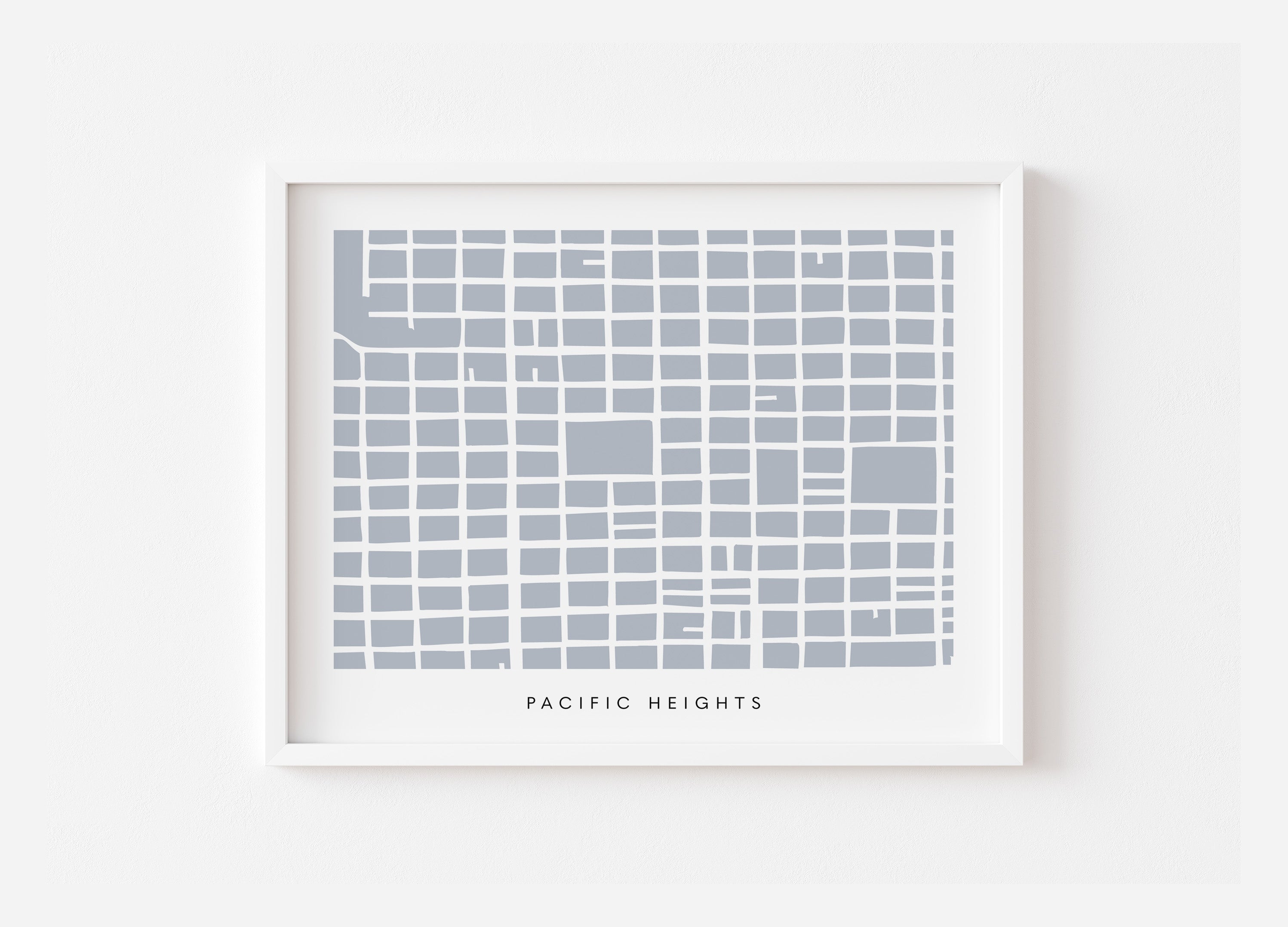 Pacific Heights San Francisco Map Print