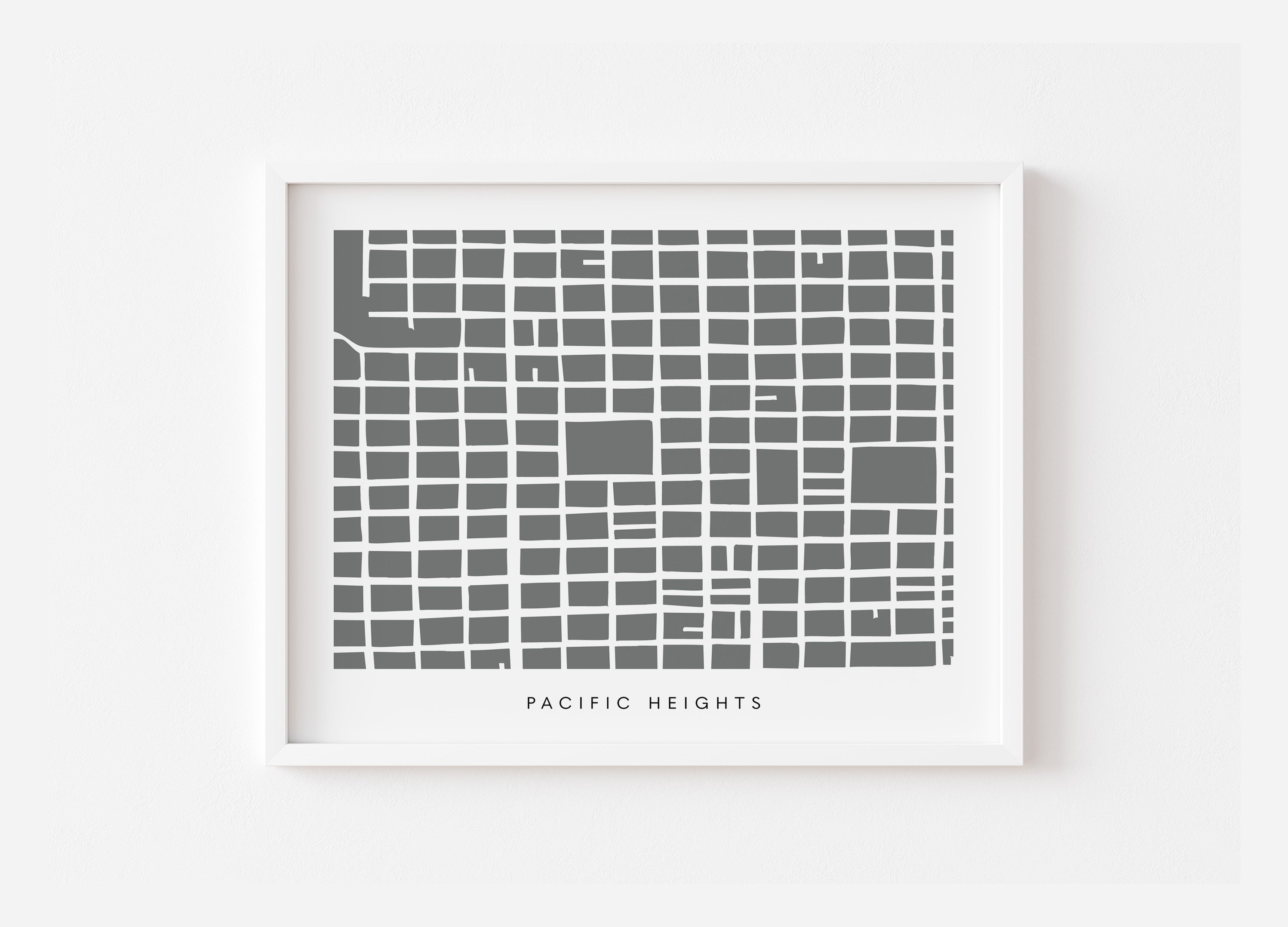 Pacific Heights San Francisco Map Print