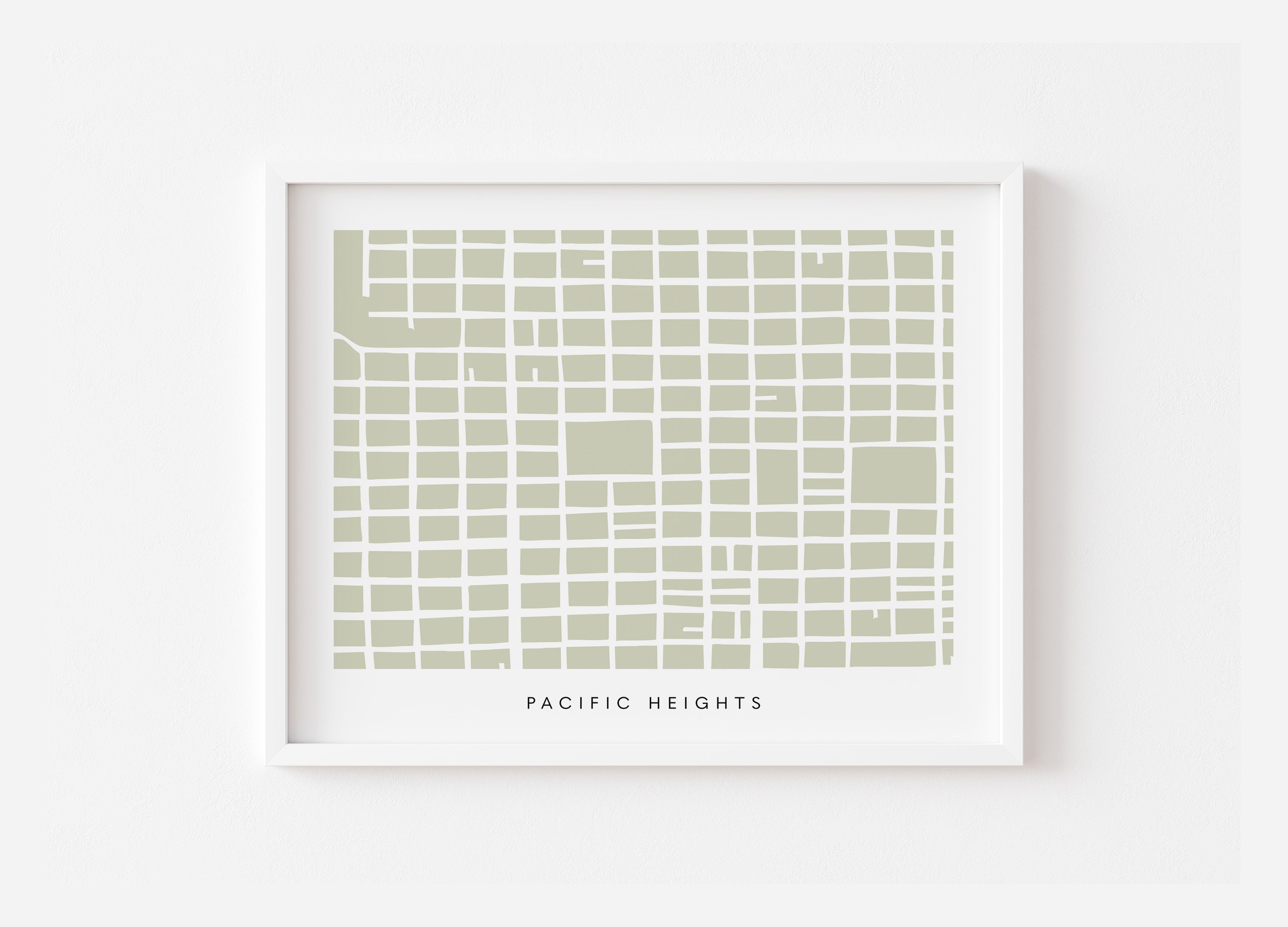 Pacific Heights San Francisco Map Print