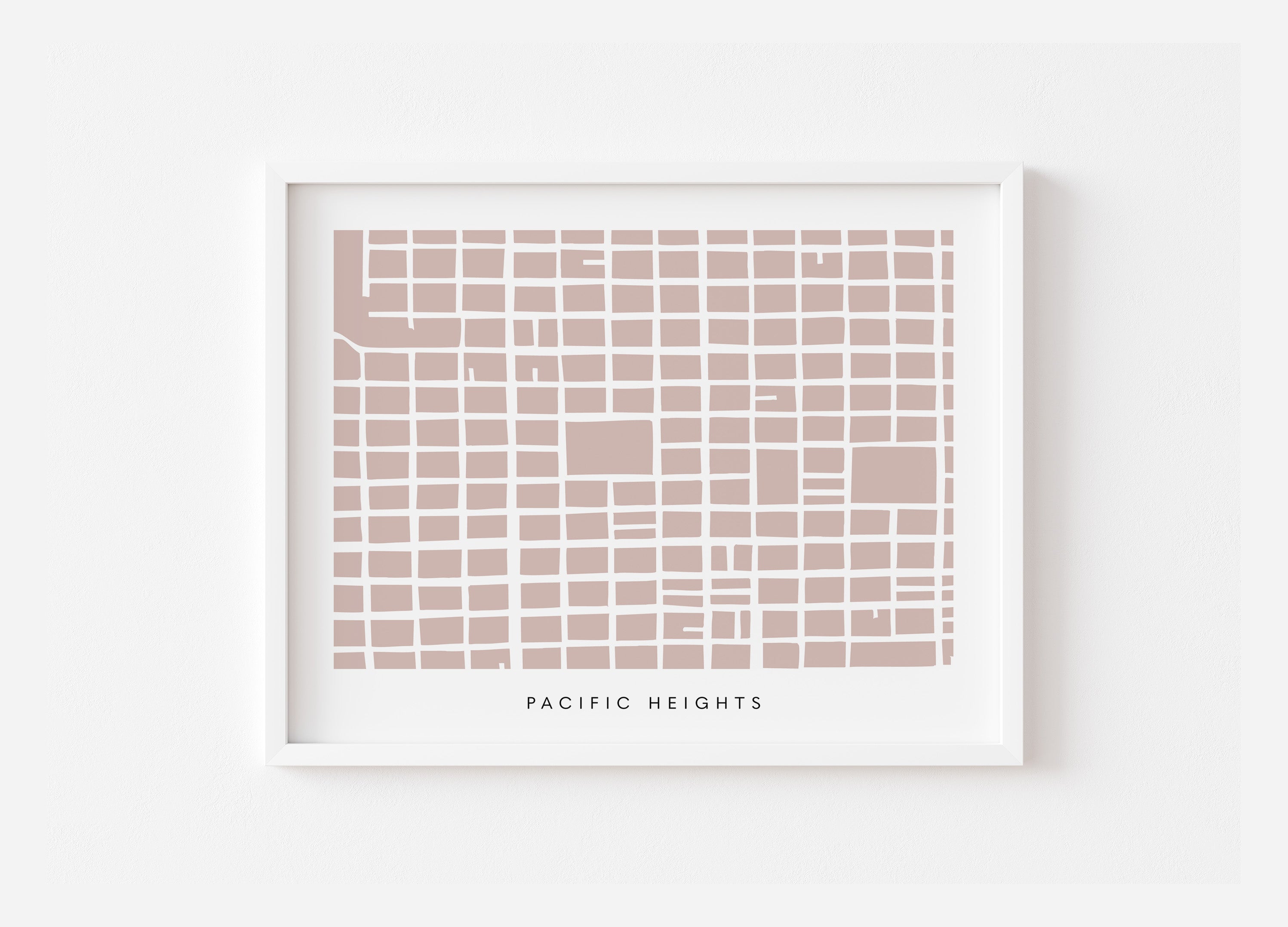 Pacific Heights San Francisco Map Print