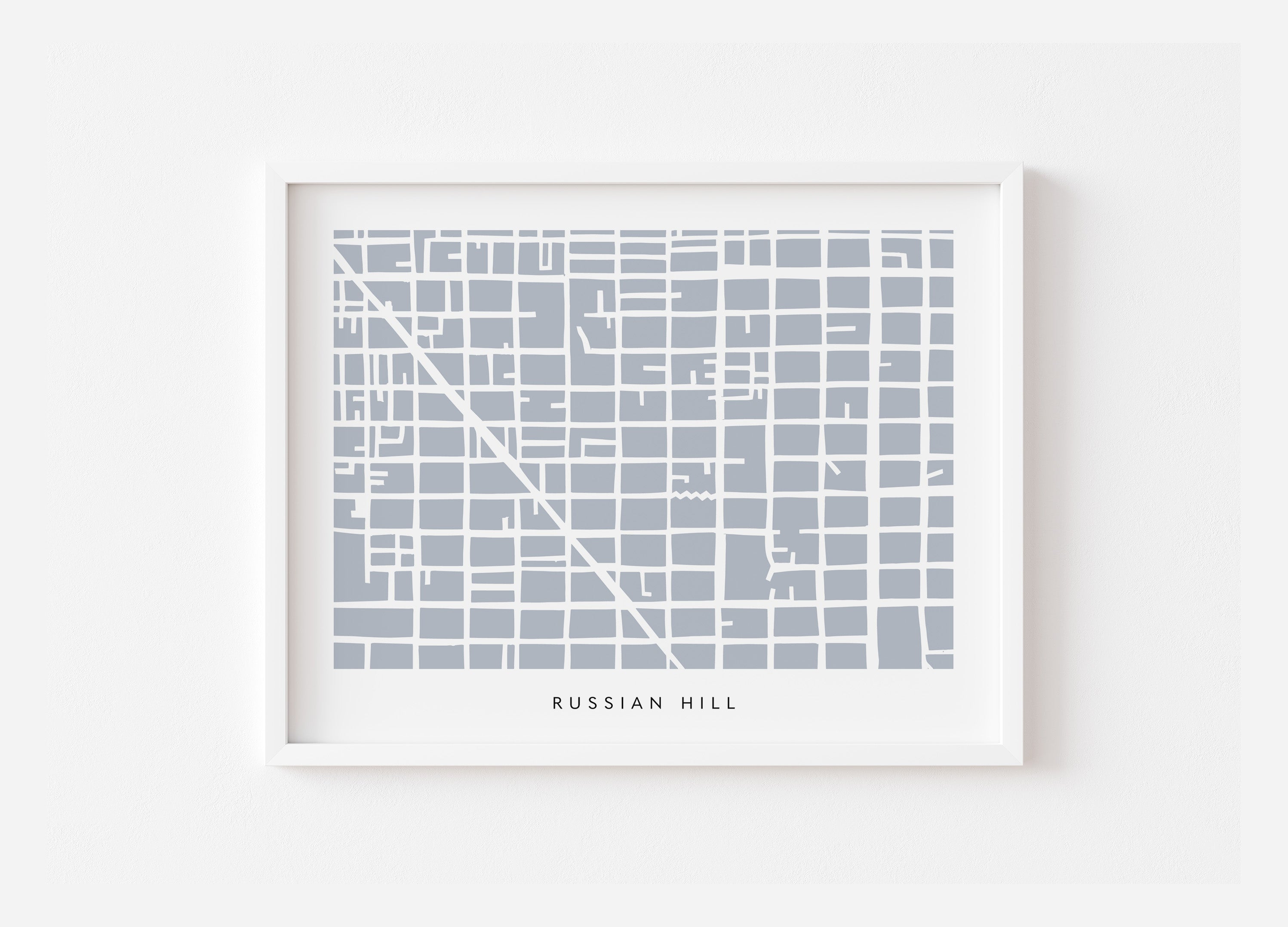 Russian Hill Map Print