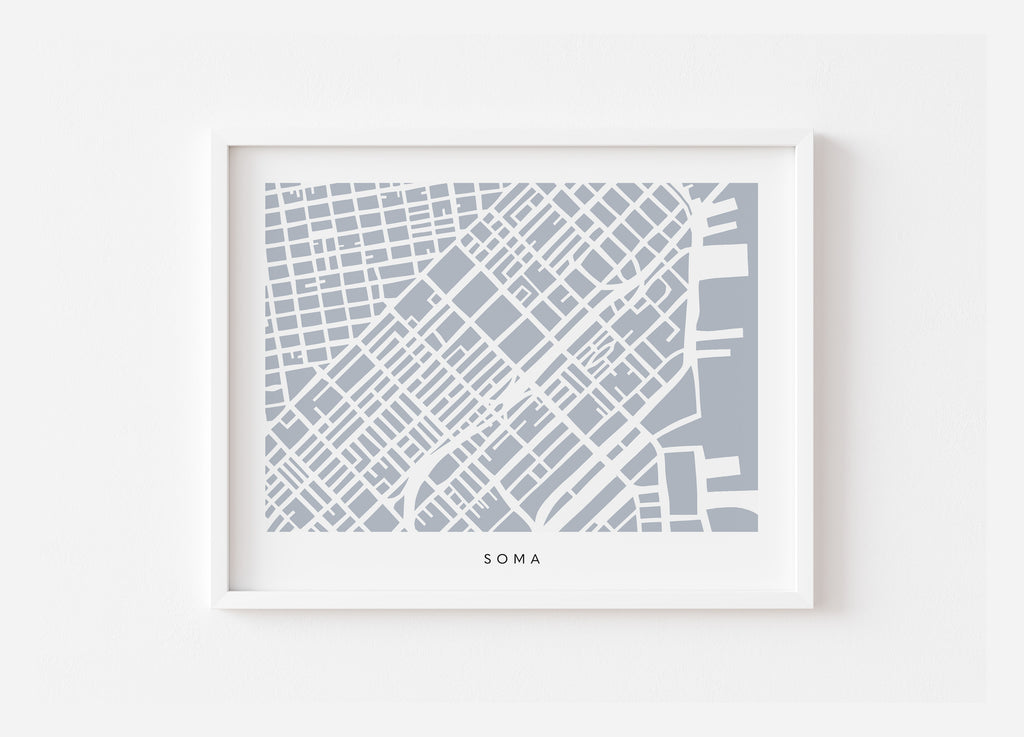 San Francisco SoMa Map Print