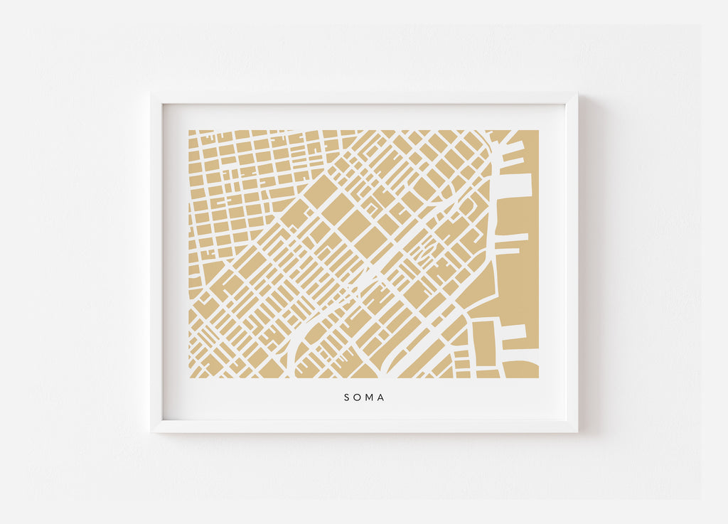 San Francisco SoMa Map Print