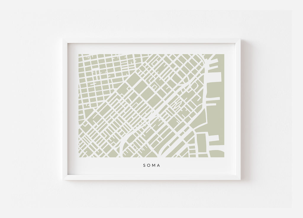 San Francisco SoMa Map Print