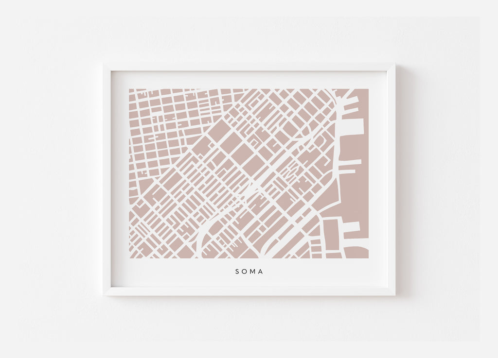 San Francisco SoMa Map Print