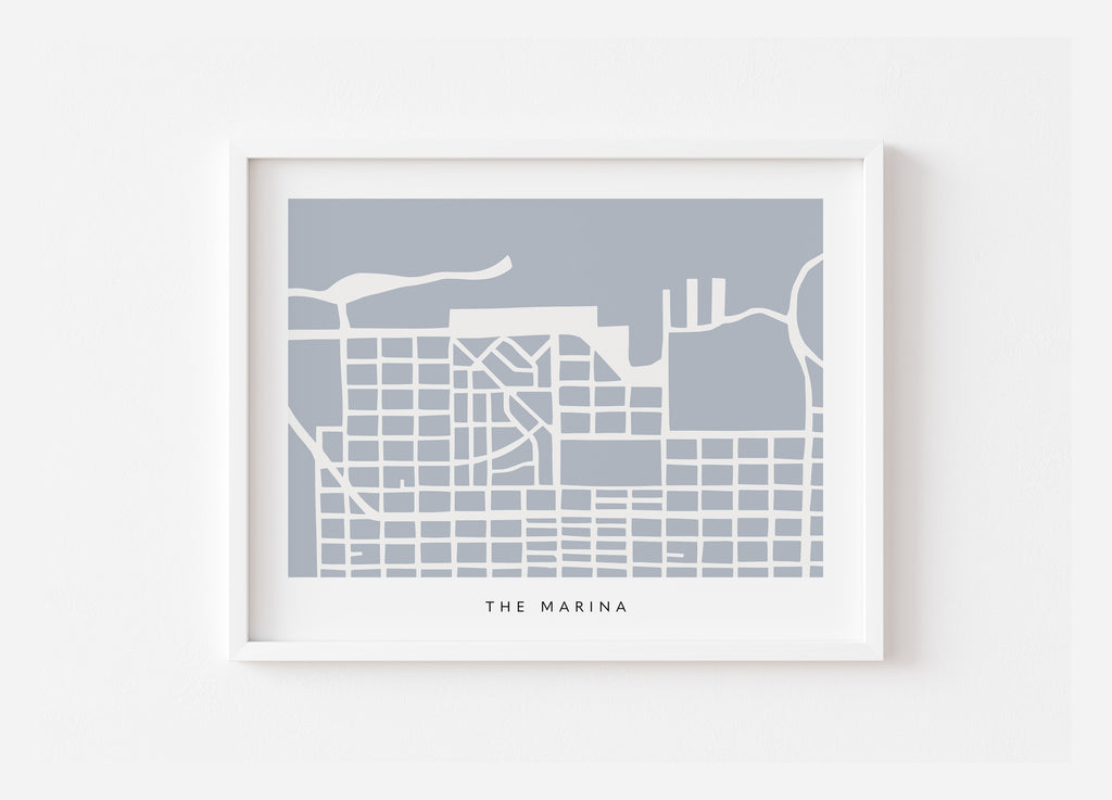 San Francisco Marina Map Print
