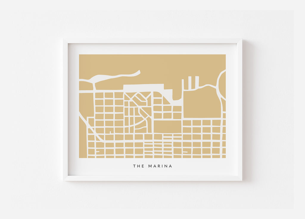 San Francisco Marina Map Print