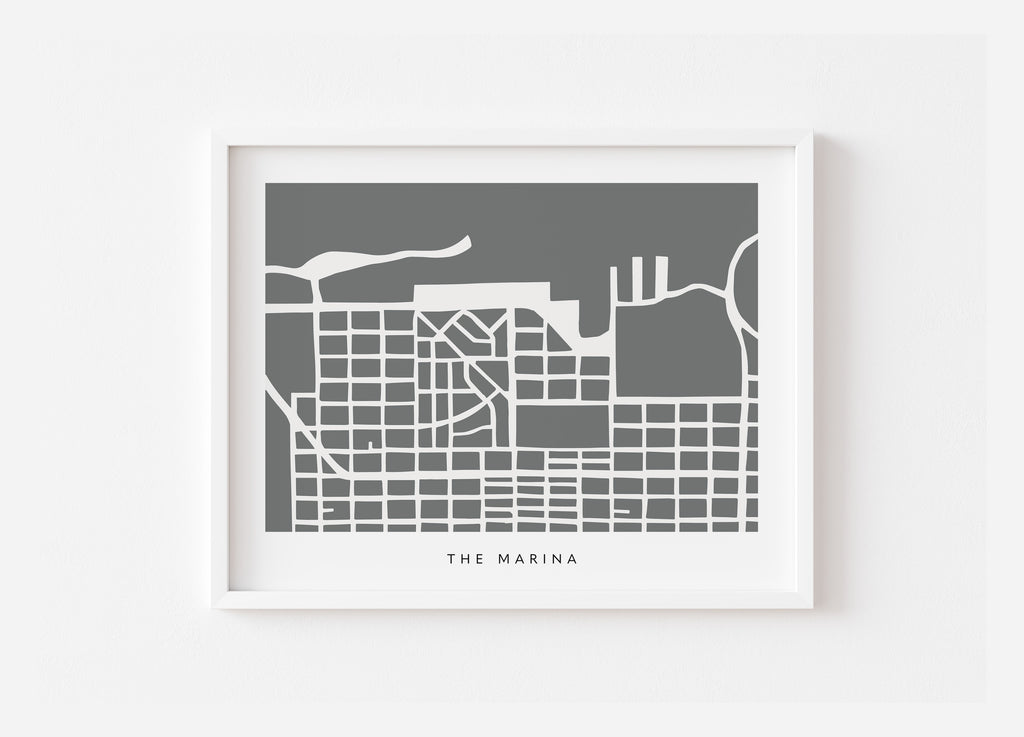 San Francisco Marina Map Print