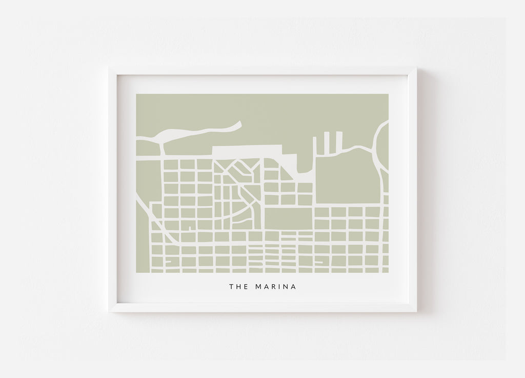 San Francisco Marina Map Print