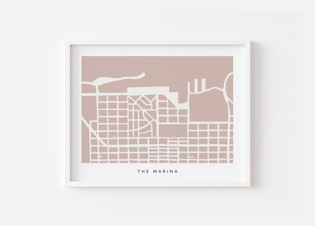 San Francisco Marina Map Print