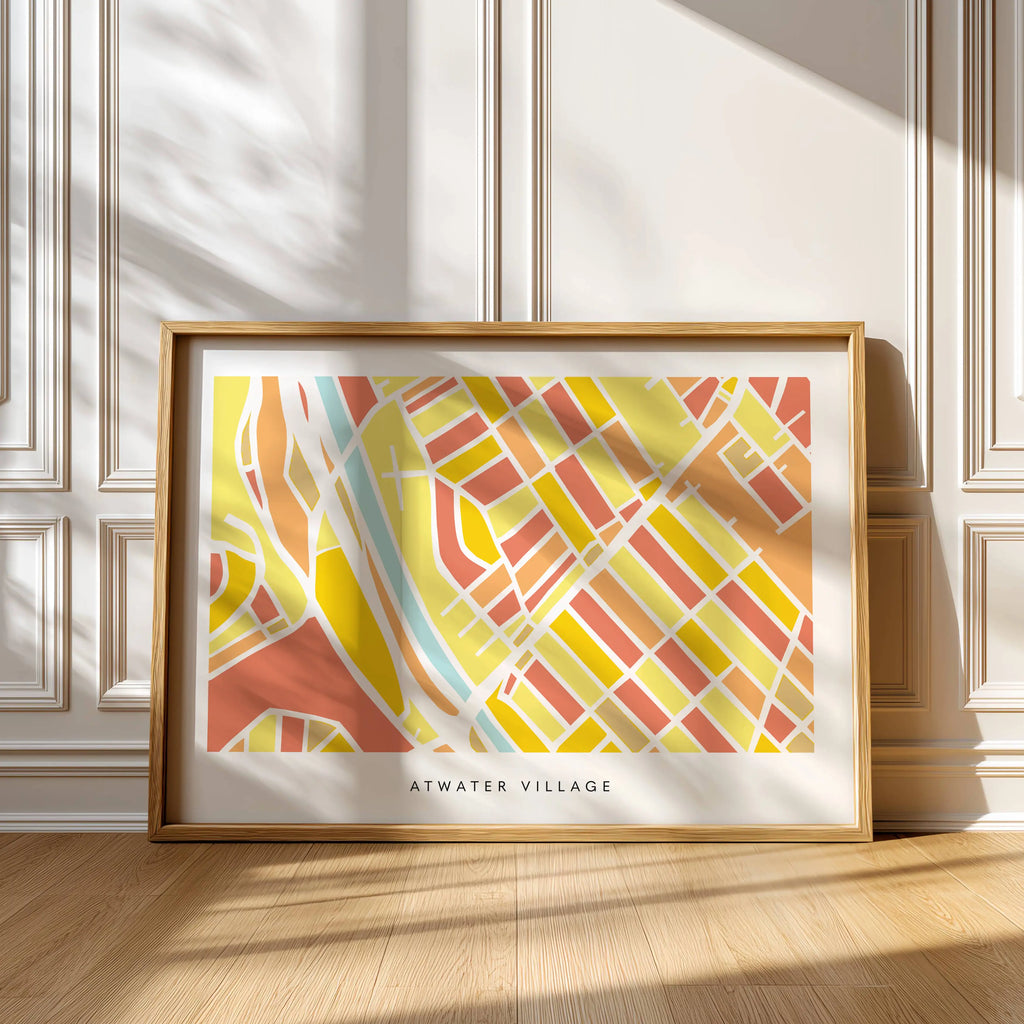 Atwater Village Los Angeles Map Print