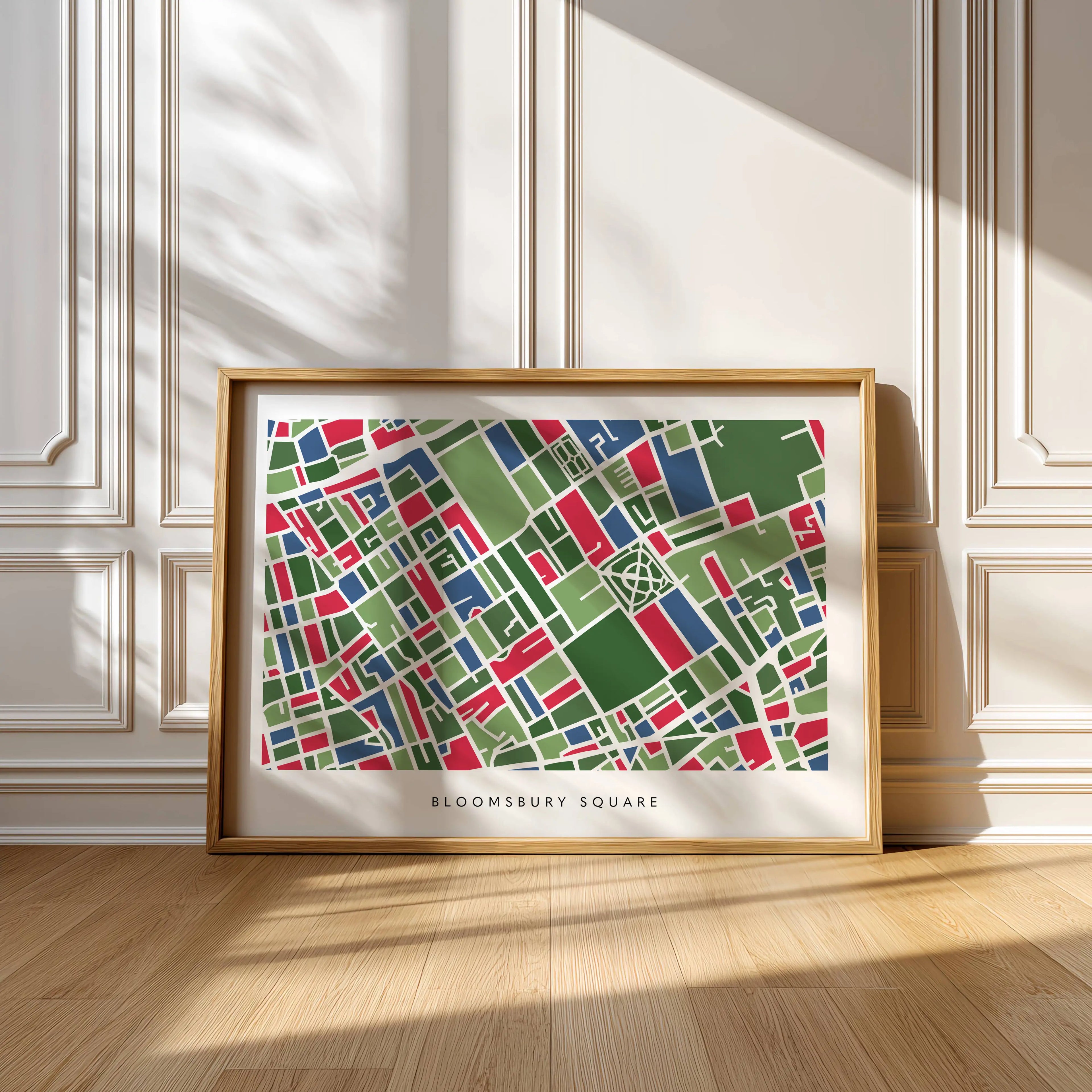 Bloomsbury London Art Map Print