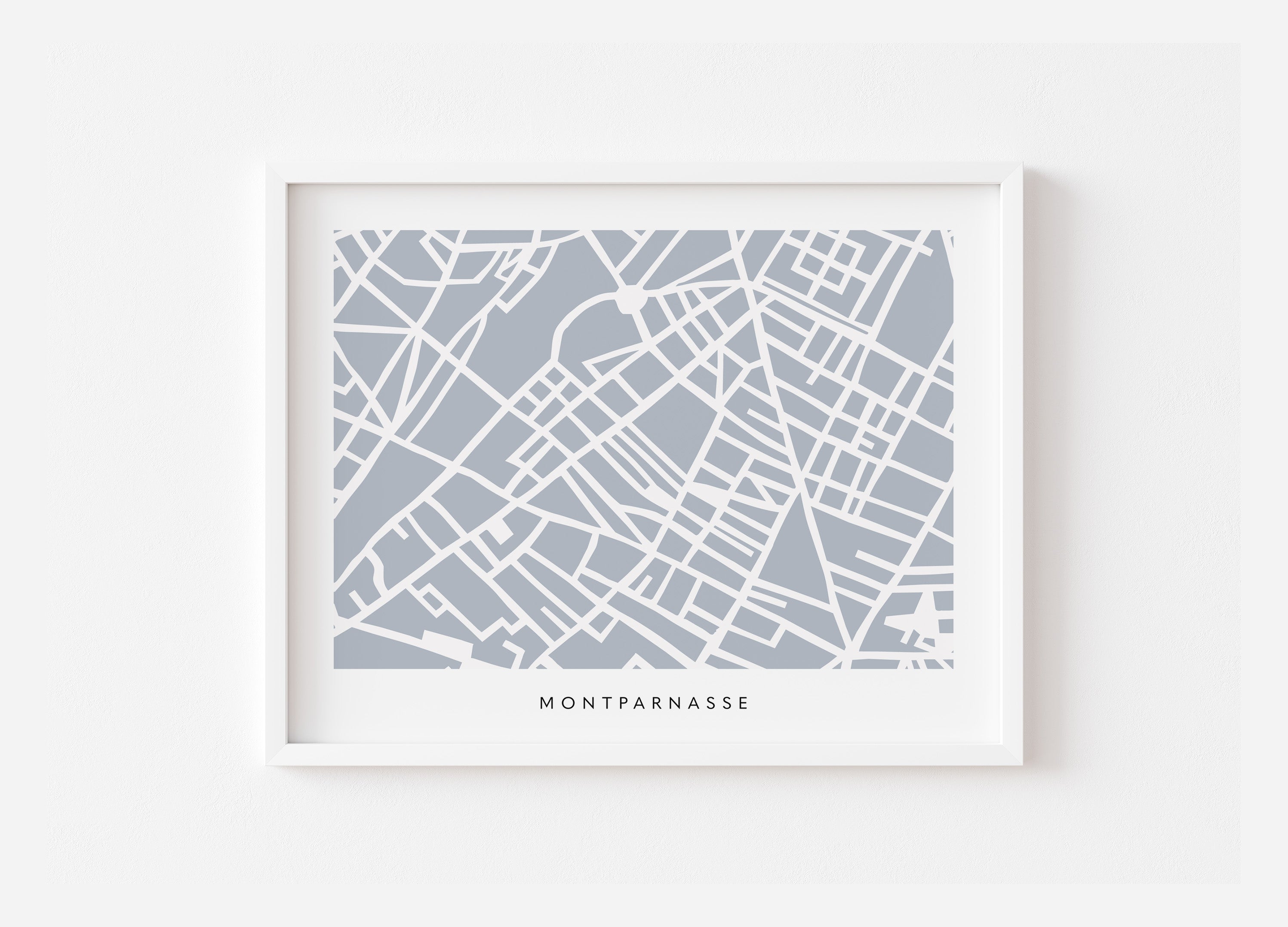 Paris 14th Arrondissement Map Print – Montparnasse Wall Art